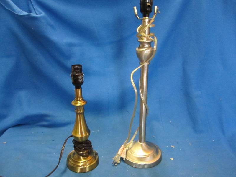 2 vintage lamp bases...