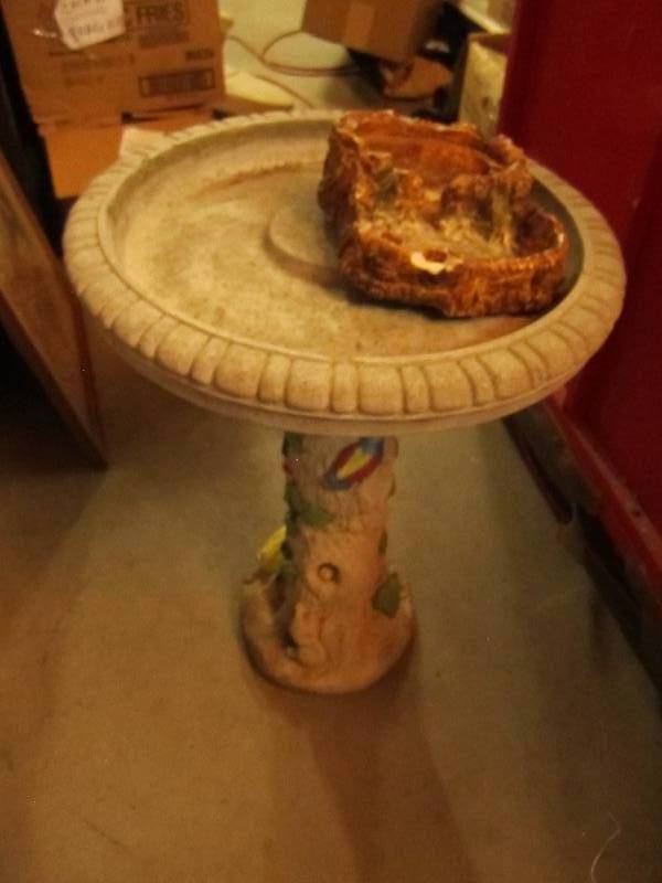 Decoartive bird bath ...