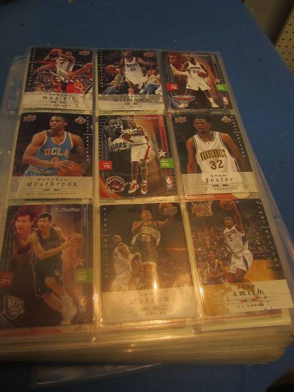 sport cards ready to be put into bi...
