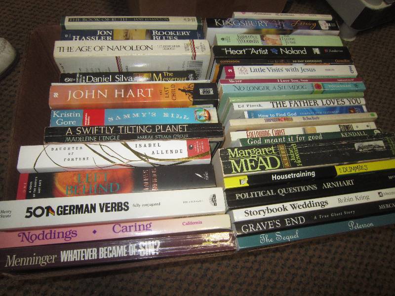 BOX LOT -2 BOXES OF BOOKS