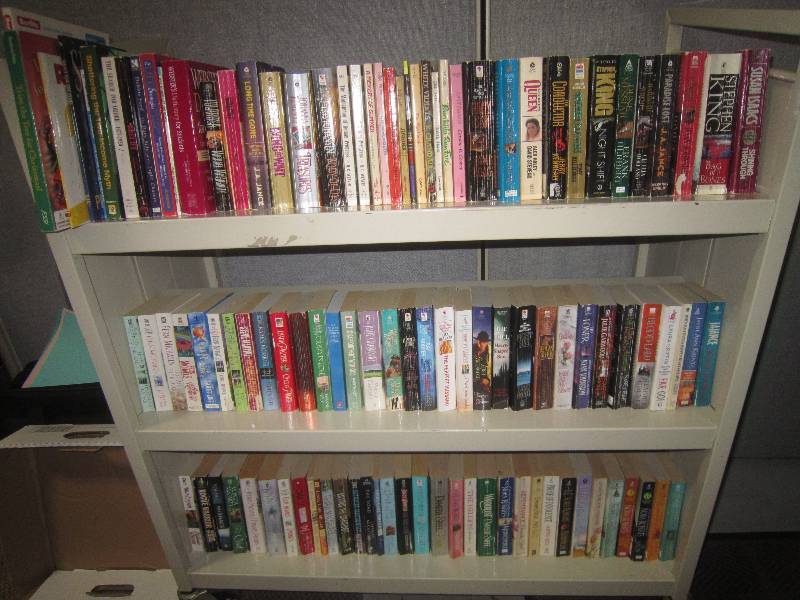 BOX LOT-3 SHELVES OF BOOKS