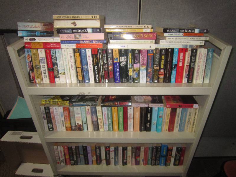 BOX LOT-3 SHELVES OF BOOKS