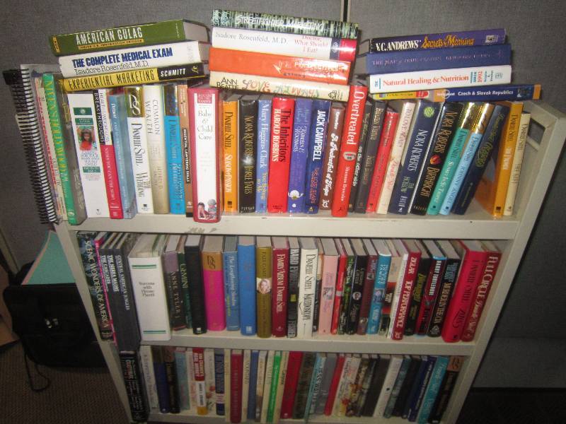 BOX LOT-3 SHELVES OF BOOKS