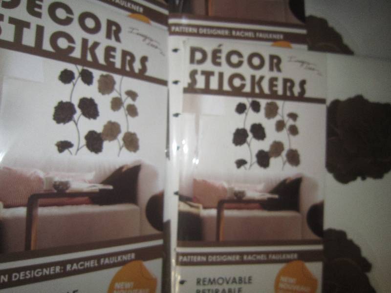 NEW- 4 PACKS OF WALL DECOR STICKERS