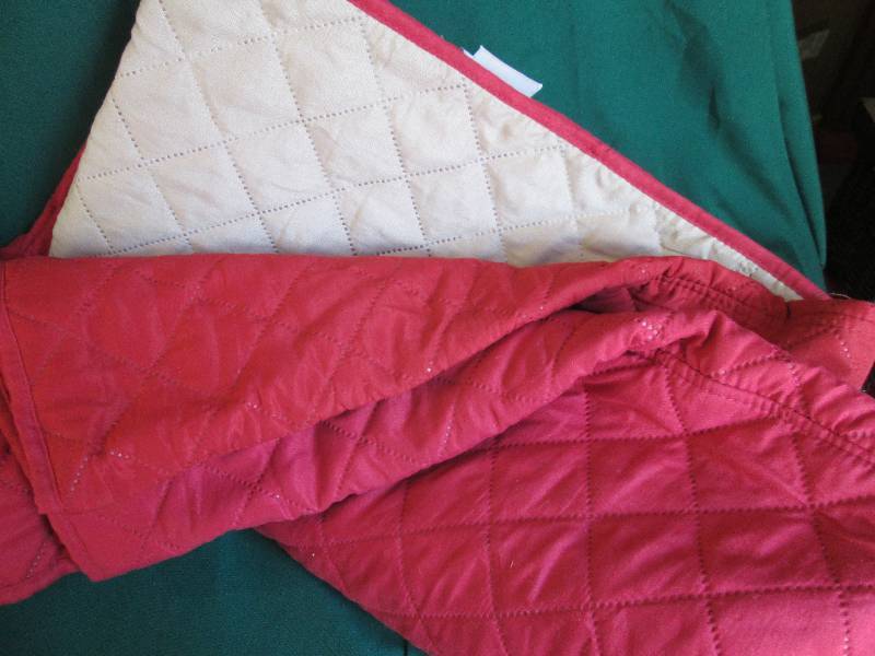 lot 23 image: Two Reversable Chair Dust Covers Wi...