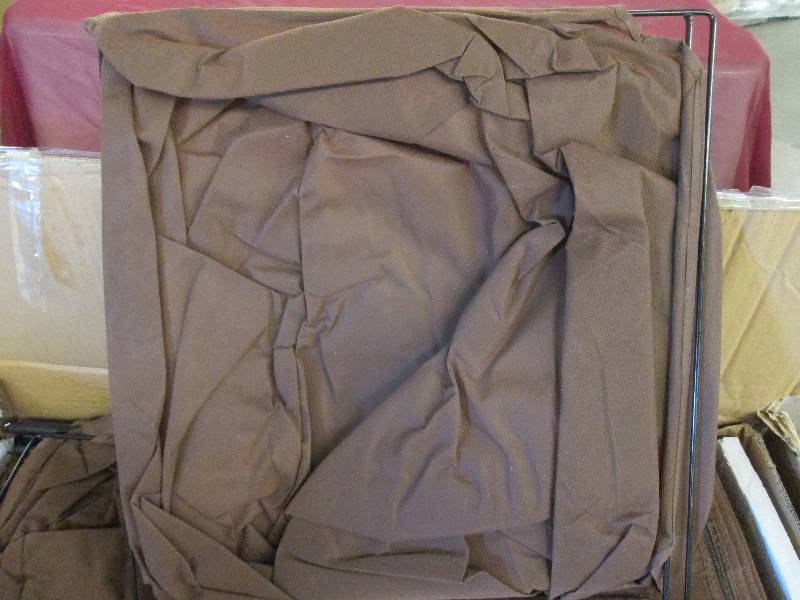 lot 105 image: Brown Cloth Storage Closet Retail $...