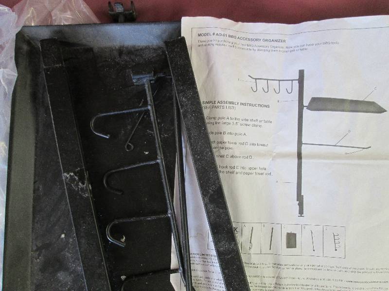 lot 123 image: BBQ Accessory Organizer (Retail $39...