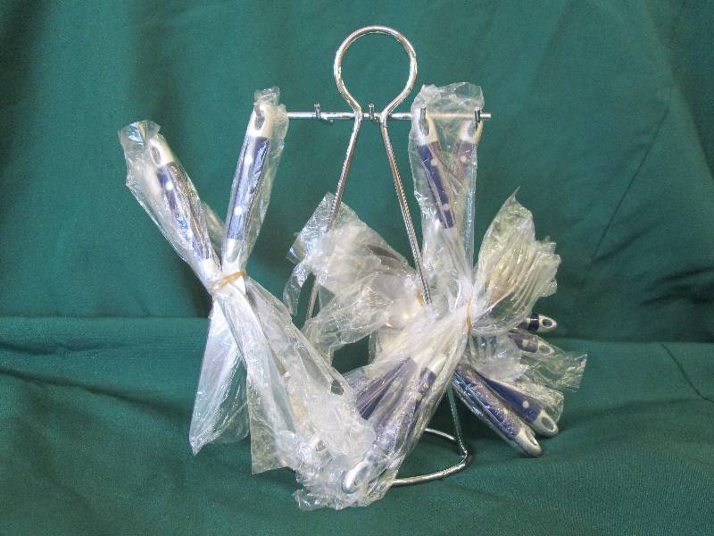 lot 127 image: Counter Top Silverware Rack Hanger,...