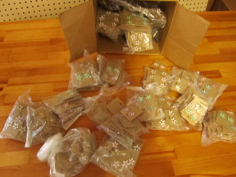 Huge lot of new earrings for resale...