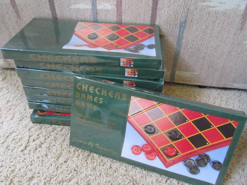 Lot of 9 brand new checkers games...