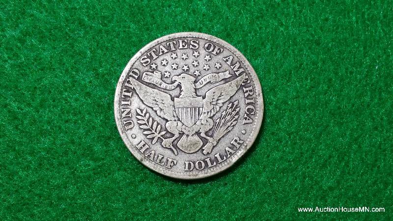 1912 Barber Silver Half Dollar