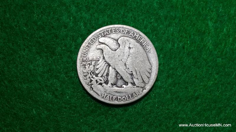 1936 D Walking Liberty Silver Half Dollar
