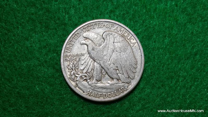 1941 D Walking Liberty Silver Half Dollar