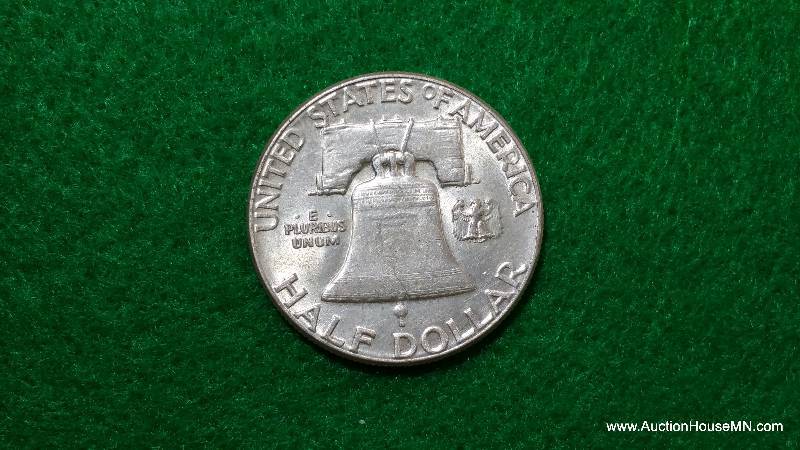 1951 P Franklin Silver Half Dollar