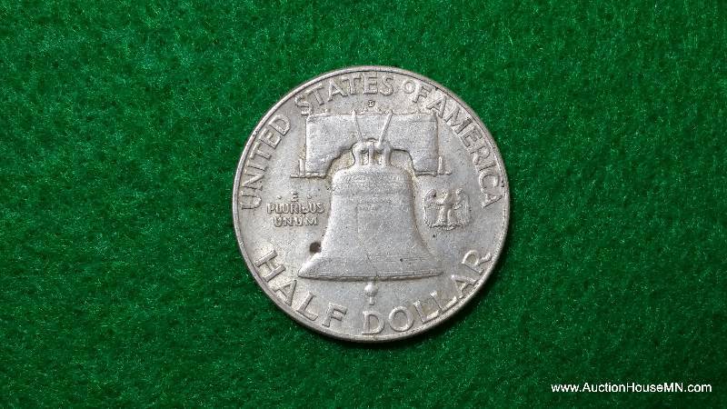 1953 D Franklin Silver Half Dollar