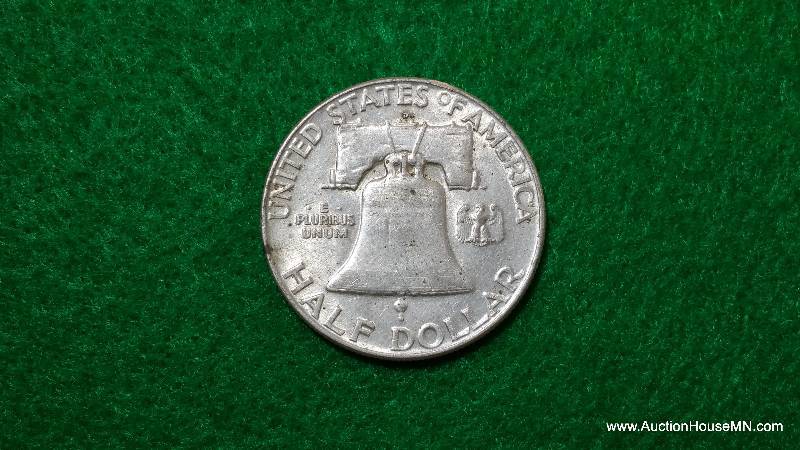 1954 D Franklin Silver Half Dollar