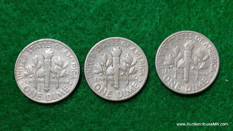 (3) Roosevelt Silver Dimes