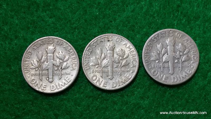 (3) Roosevelt Silver Dimes