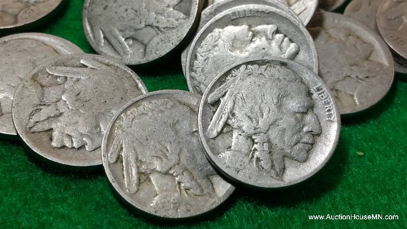 Group of (35) Buffalo Nickels