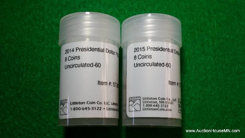 (16) Uncirculated Littleton Coin Presidential Dollar Coins
