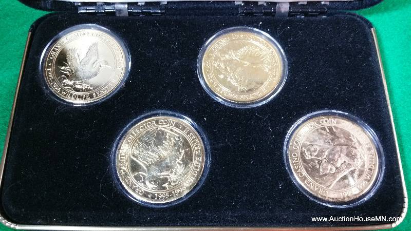 Grand Casino (8) Collectors Coins in Presentation Boxes