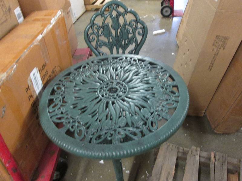 Green Tulip Resin Bistro Set, Table...