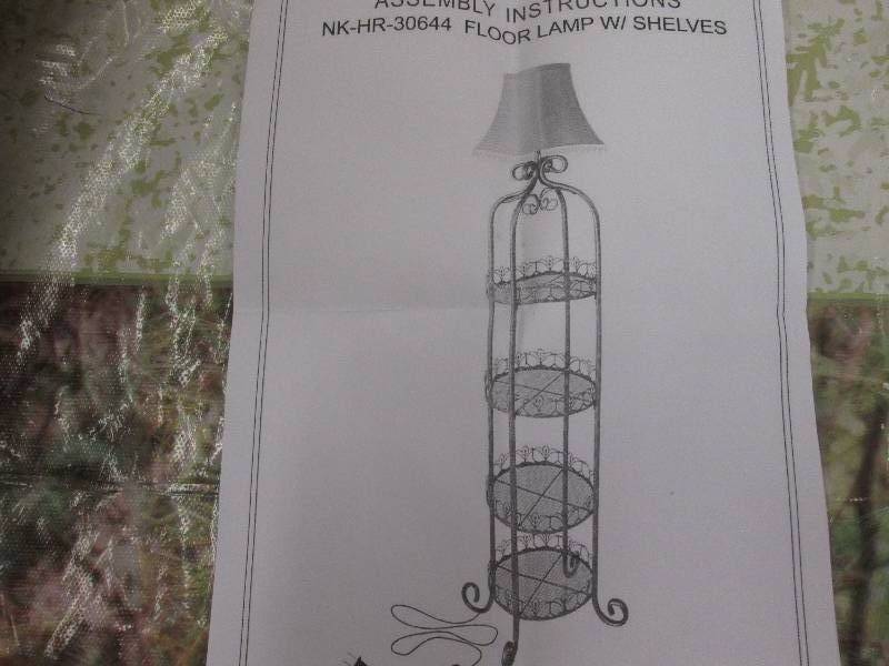 Floor Lamp with Shelves open box ,u...