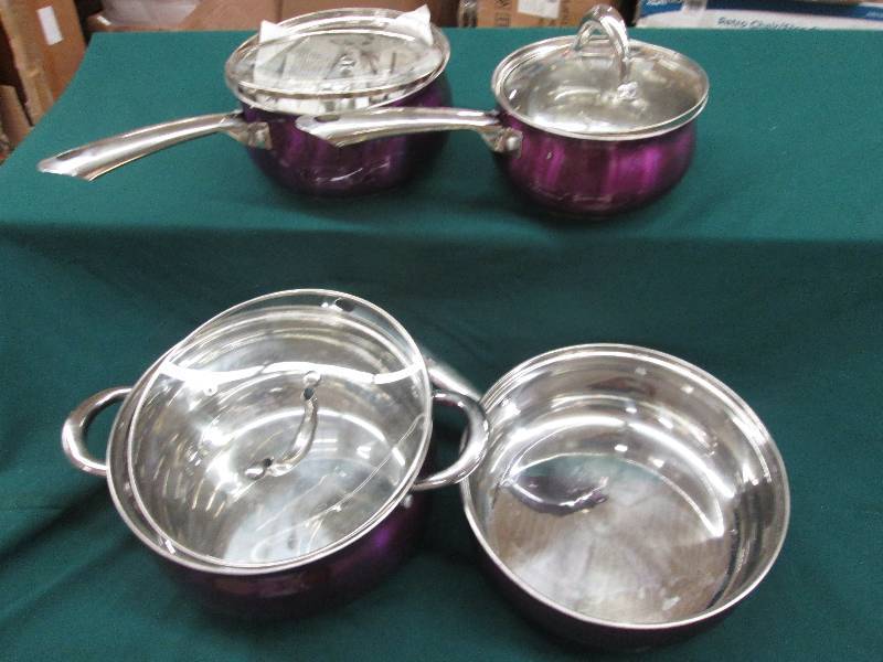 7 pc Oster Purple Cookware - light ...