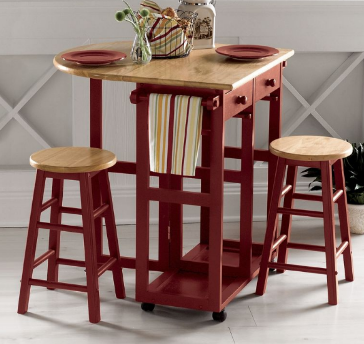Kitchen Island with Stools open box...