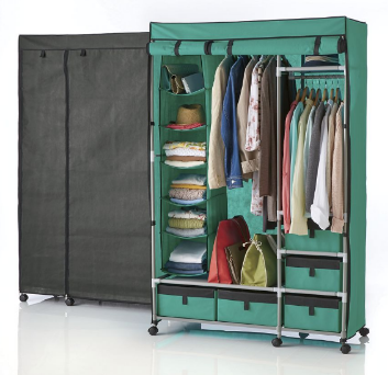5-Drawer Storage Wardrobe in Teal -...