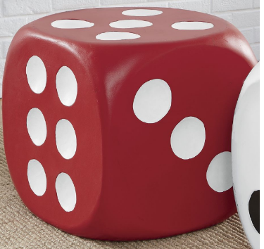 Dice Table Red   open box Retail $1...