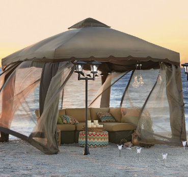 Two-Tone Gazebo with Screen out of ...