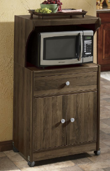 Microwave Cart Medium Oak open box ...