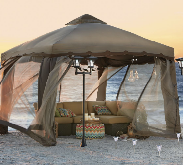 Two-Tone Gazebo with Screen out of ...