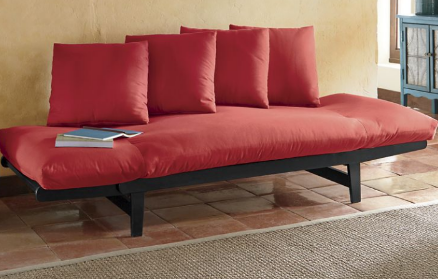 Lounger Sofa Bed Red open box Retai...
