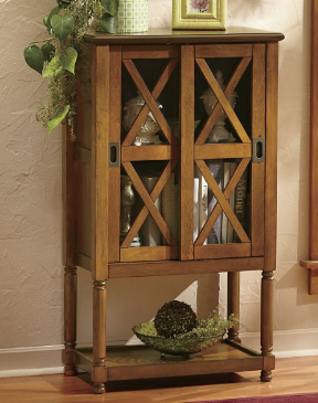 Sliding Door Curio Cabinet open box...