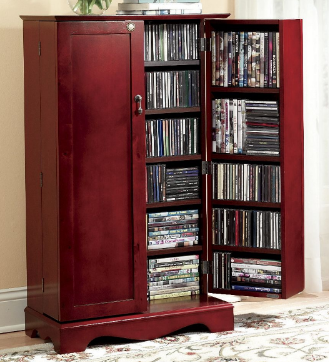 Media Cabinet in Cherry open box Re...