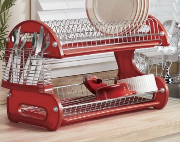 2-Tier Dish Rack Orange open box Re...