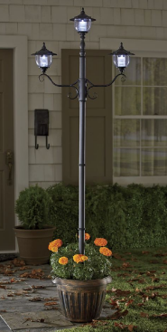 Solar Lamppost with Planter open bo...