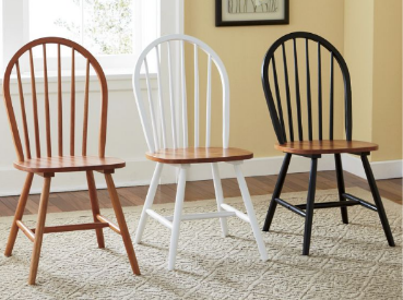 Set of 2 Oak Arrowback Chairs open ...