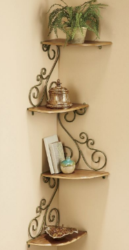 Scrolled Corner Shelf open box Reta...