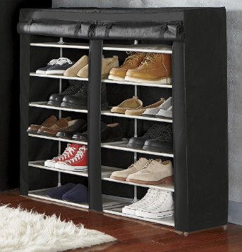Double Shoe Closet, Beige (Shown in...