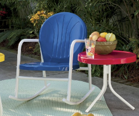 Retro Blue Rocker - open box Retail...
