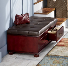 Buchanon Tufted Storage Ottoman - o...