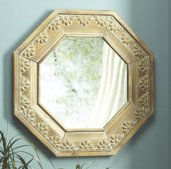 Wooden Octagon Mirror open box Reta...