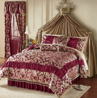 Allison Comforter Queen Red open bo...
