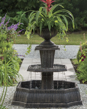 Caserta 3-Tier FountainPlanter out...
