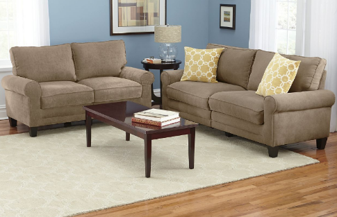 Tan Loveseat  open box Retail $499....