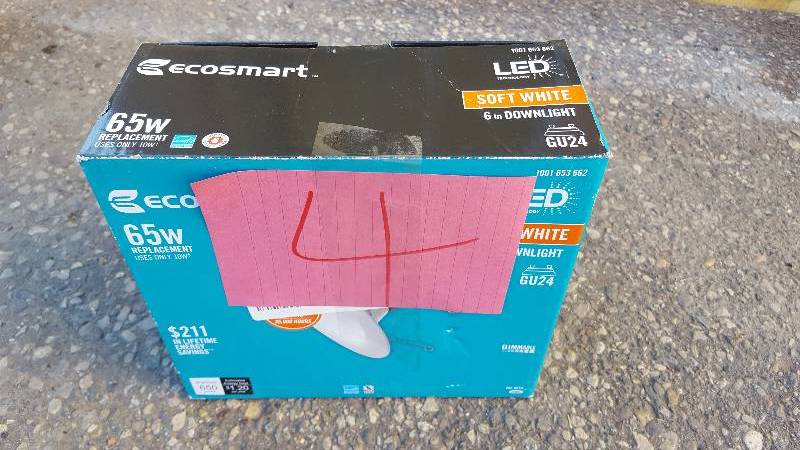 lot 4 image: 65W Equivalent Soft White BR30 GU24 Dimmable Downlight LED Light Bulb New