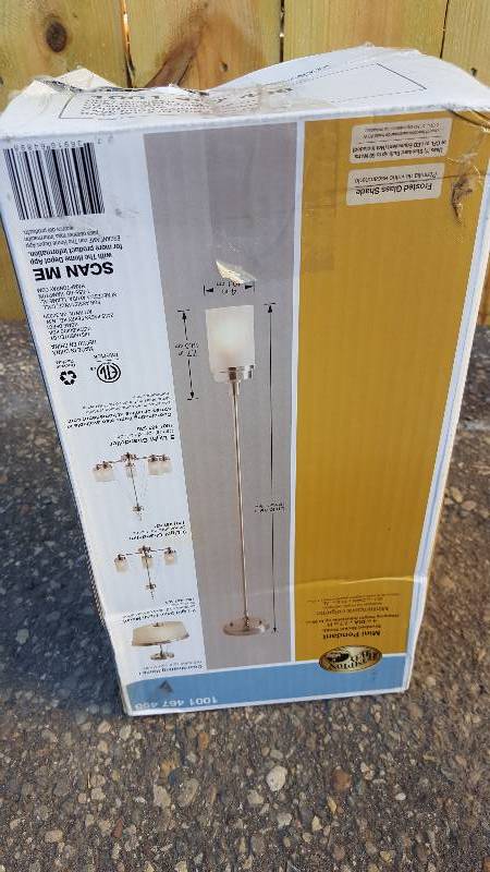 lot 6 image: Hampton Bay 1-Light Brushed Nickel Mini Pendant New